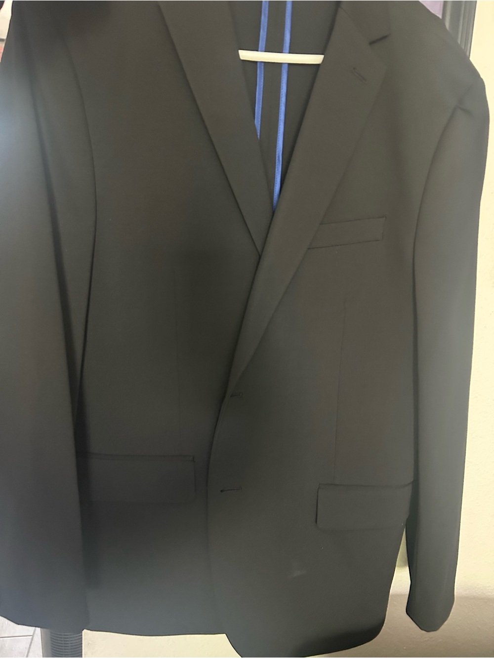 Men's Black Classic Single-Breasted Suit Jacket